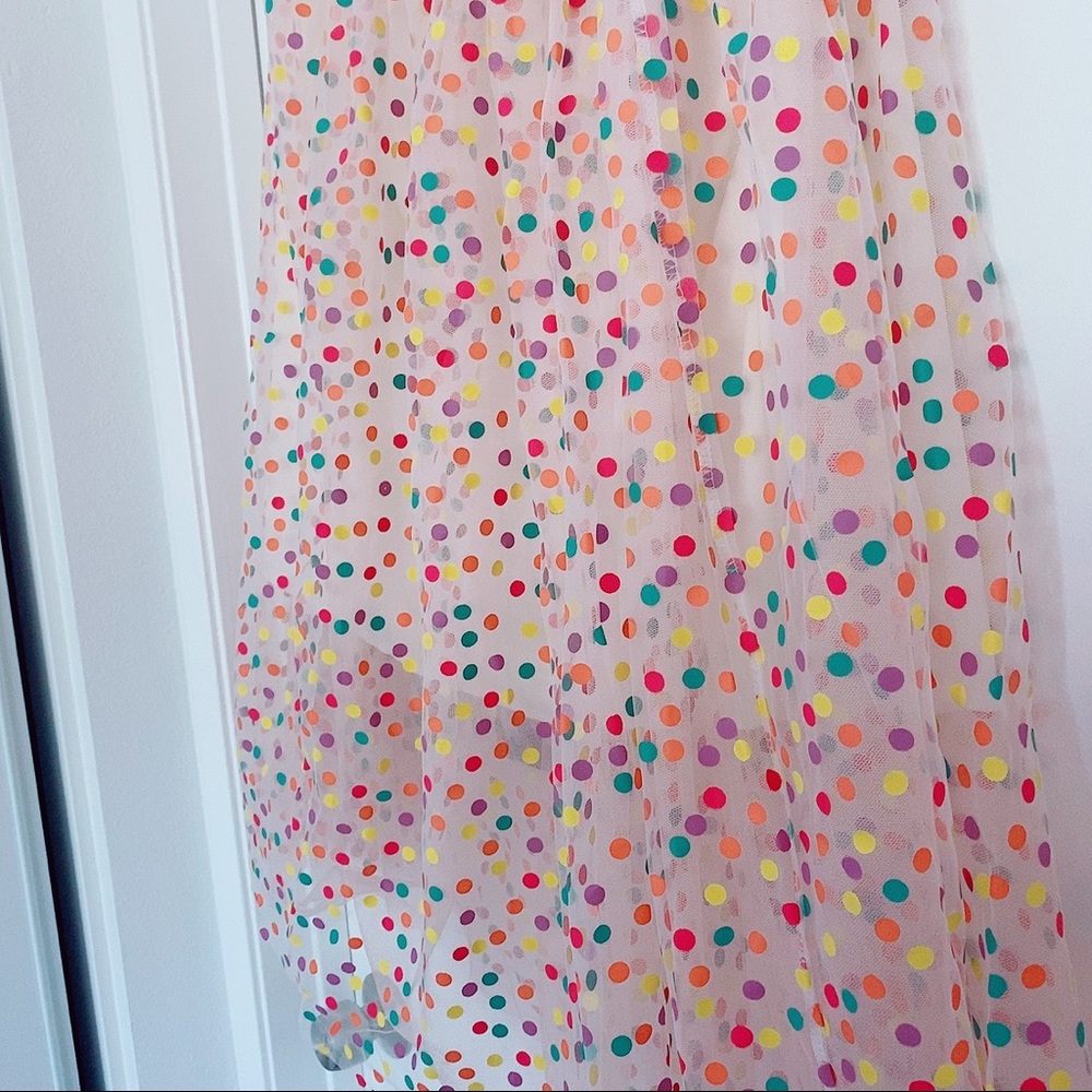rainbow dot skirt
